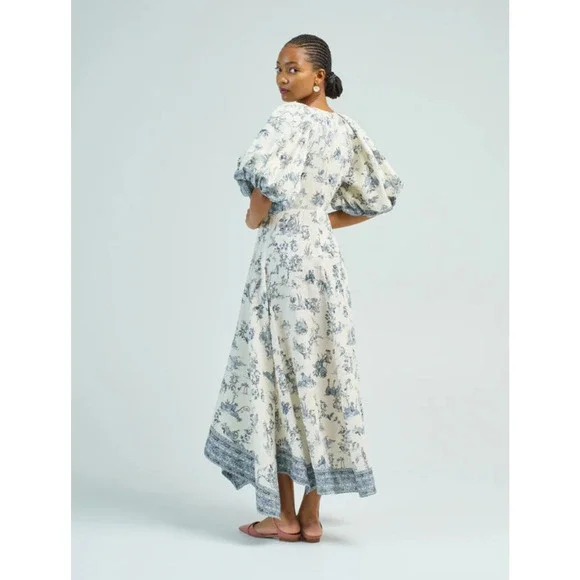 ALEMAIS CASA MIDI DRESS US 6 - Picture 3 of 9